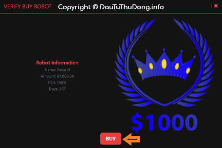 Kích hoạt gói đầu tư Robot Trade