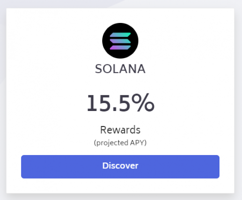 click Discover ngay dưới logo Solana