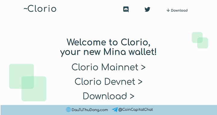 Chọn Clorio Mainnet để tiến hành tạo ví