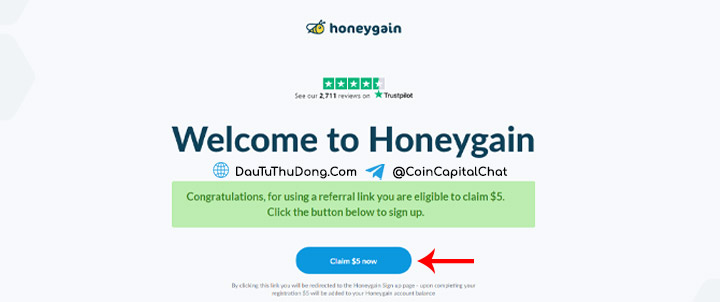 Hướng dẫn cách kiếm tiền với HoneyGain