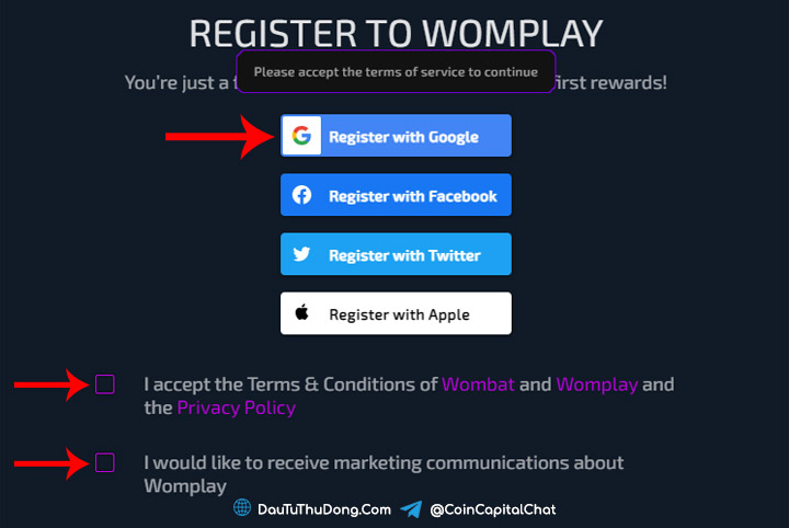 Hướng dẫn chơi game Womplay App