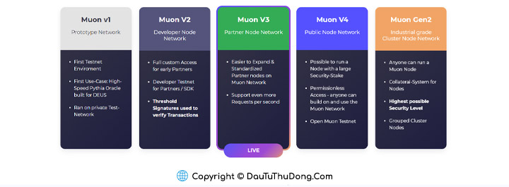 Lộ trình phát triển Muon Network