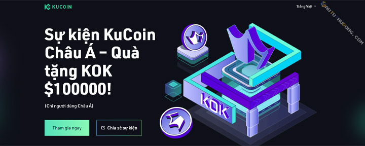 Hướng dẫn nhận thưởng KOK token